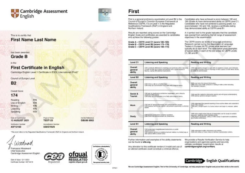 Chứng chỉ CPE (Certificate of Proficiency in English – C2)