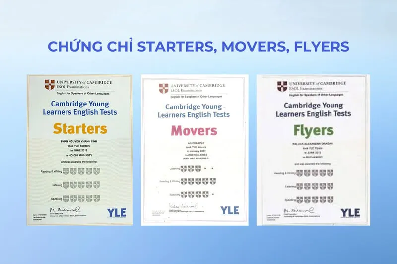 Chứng chỉ Young Learners English (YLE)